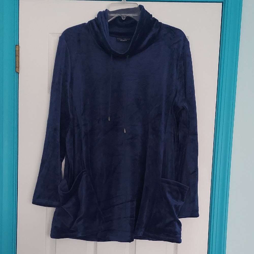 Susan Graver Stretch Velour Tunic Top